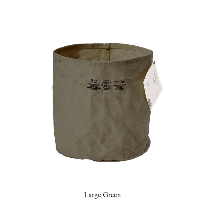 canvas pot cover large navy blue design by puebco 2