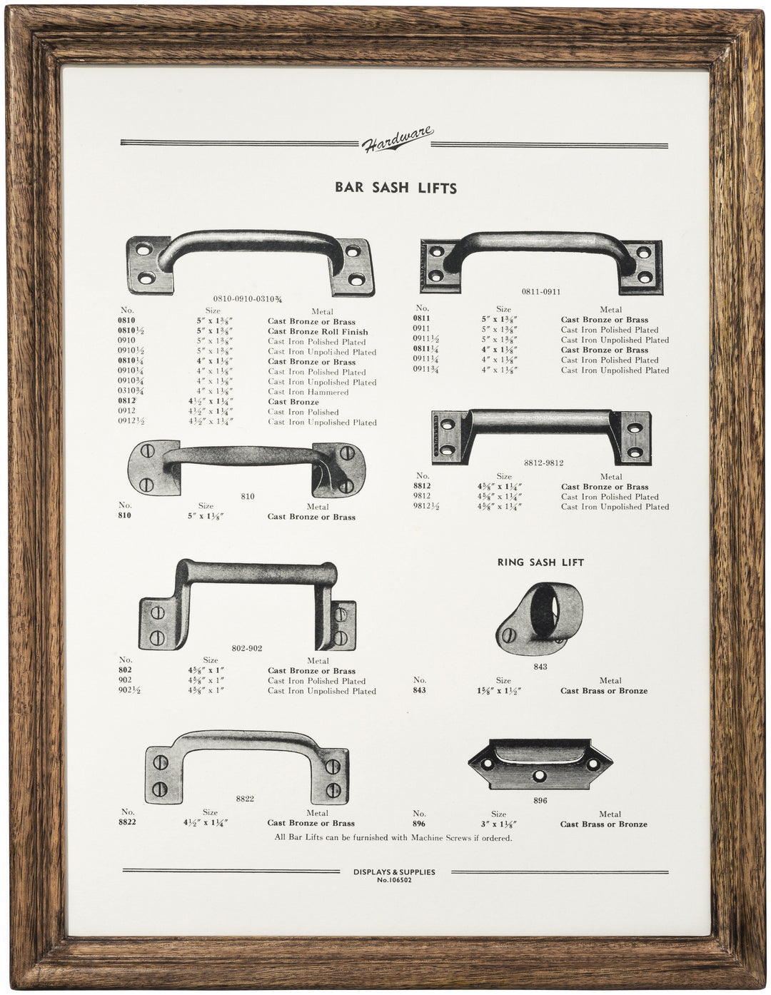 wooden natural frame wide large design by puebco 1
