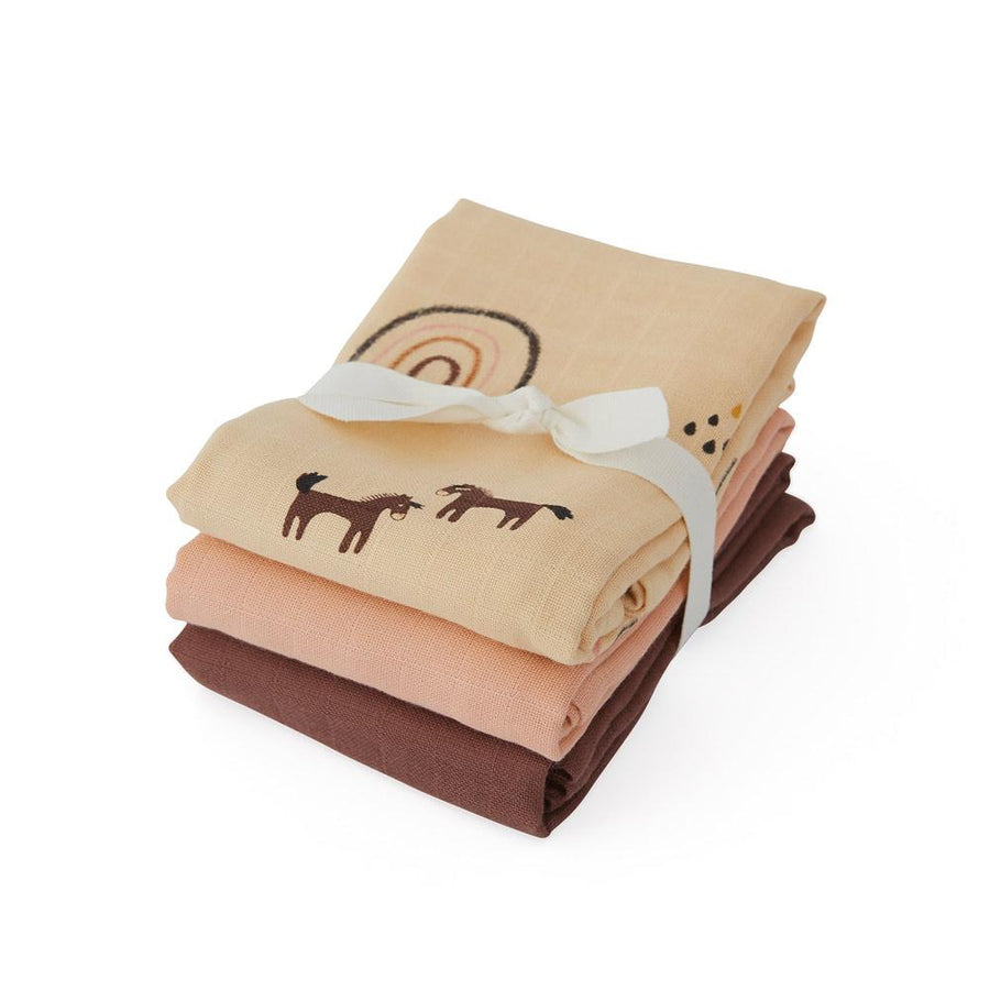 Muslin Square Rainbow 3 Pcs Pack 1