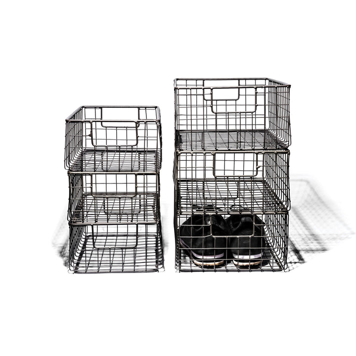 wire basket shoe box small design by puebco 3