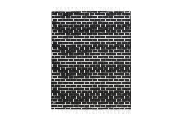 Brick Black & White Throw 2