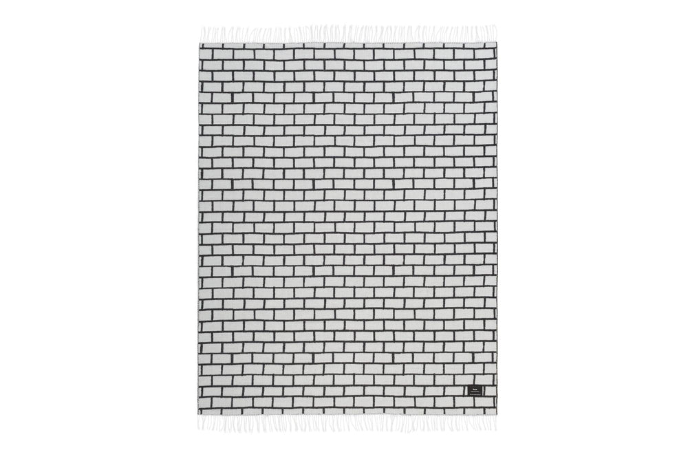 Brick Black & White Throw 3