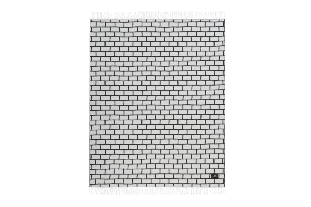Brick Black & White Throw 3
