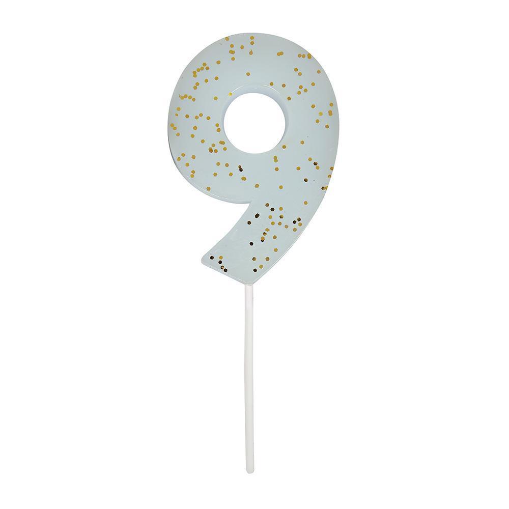 Blue Numbers 0 To 9 Candles By Meri Meri 6