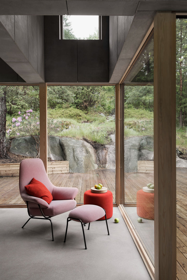 bon red round pouf by hem 30506 3