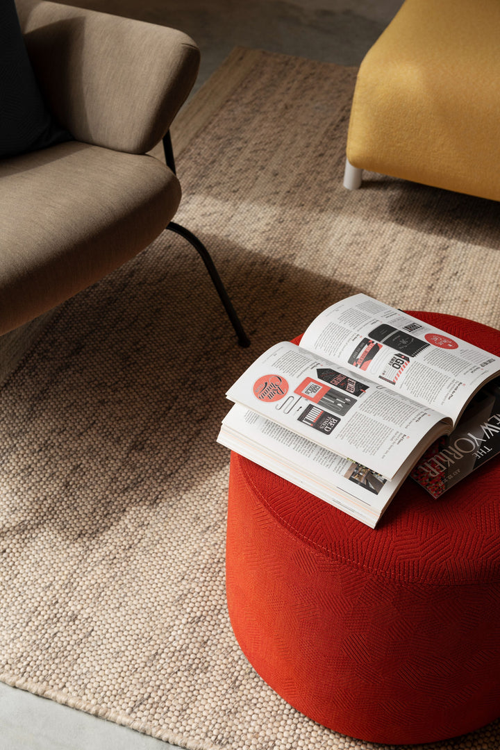 bon red round pouf by hem 30506 4