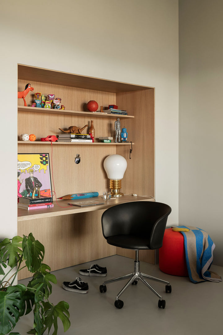 bon red round pouf by hem 30506 8