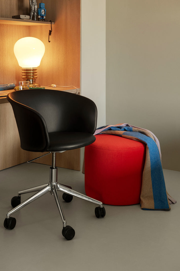 bon red round pouf by hem 30506 9