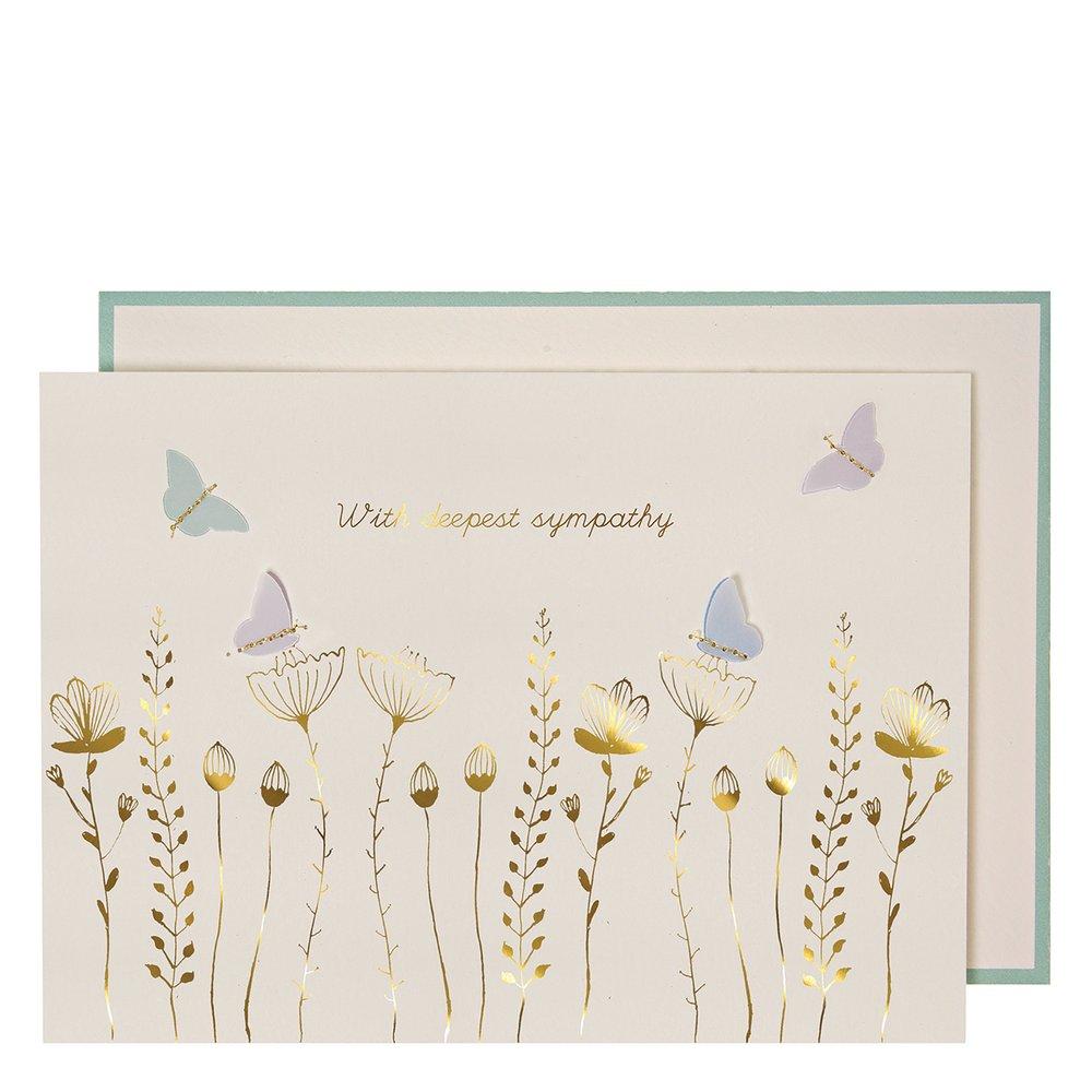 Sympathy Butterflies Card By Meri Meri 1