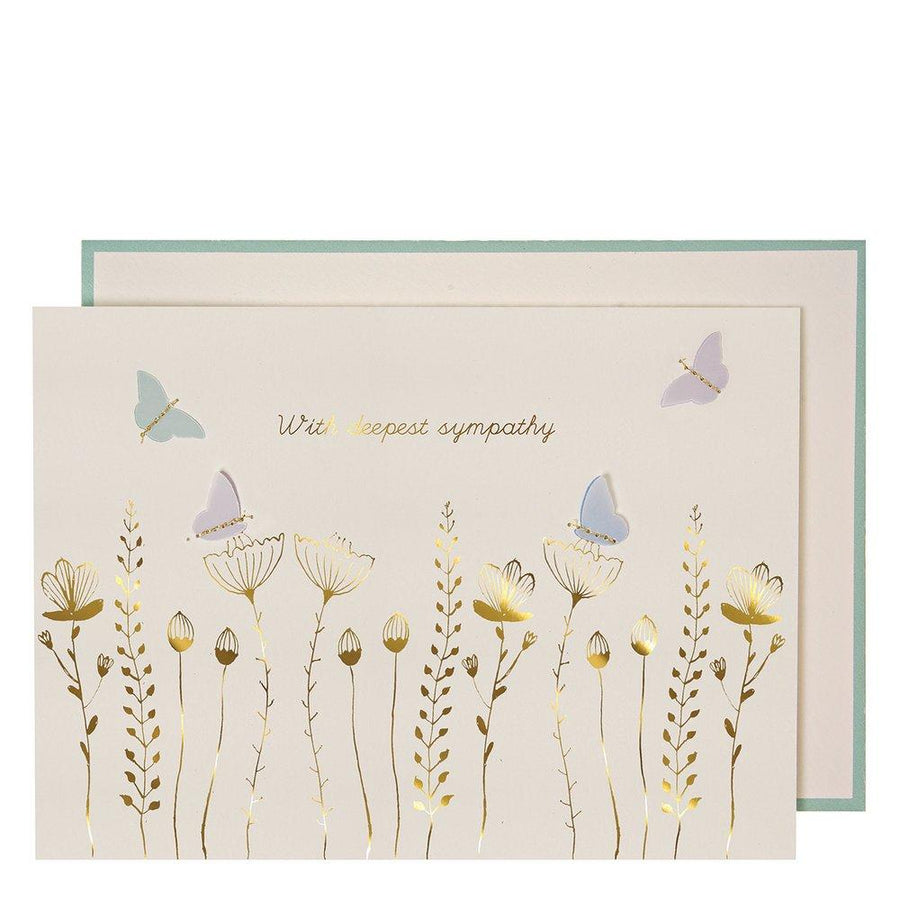 Sympathy Butterflies Card By Meri Meri 1