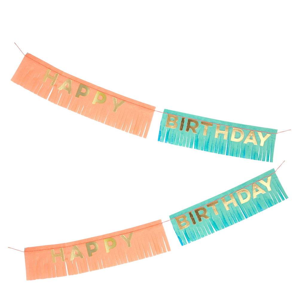 Birthday Fringe Garland Card By Meri Meri 2