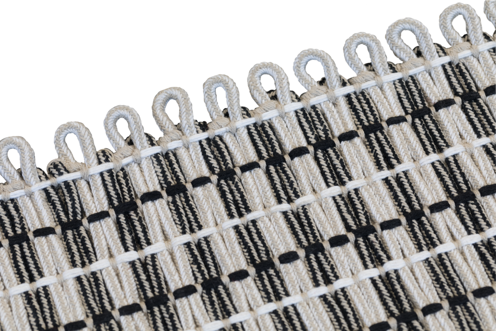 Rope Salt & Pepper Large Rug 4