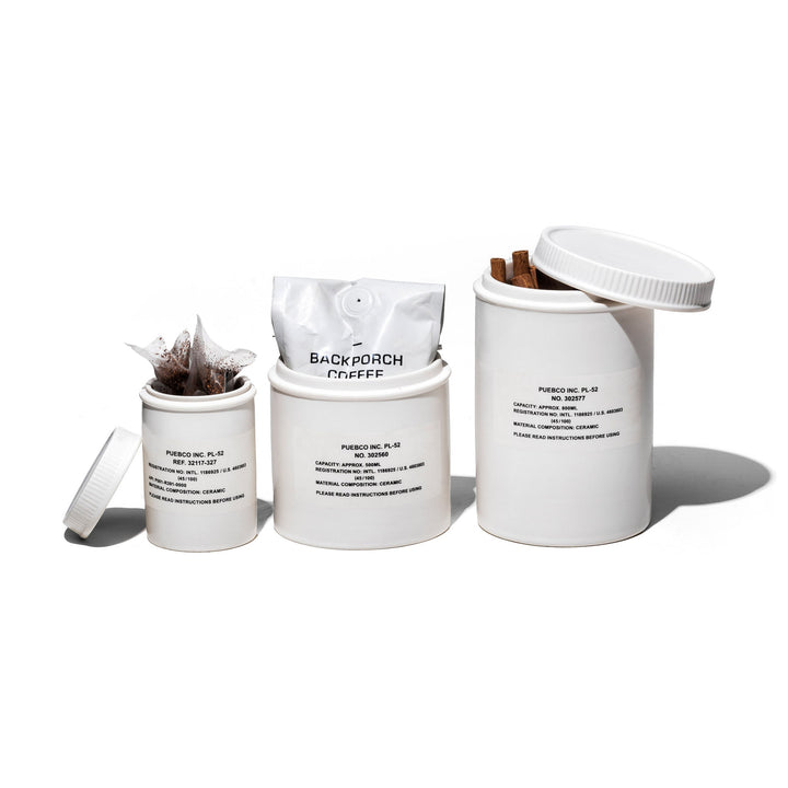ceramic canister in large design by puebco 3