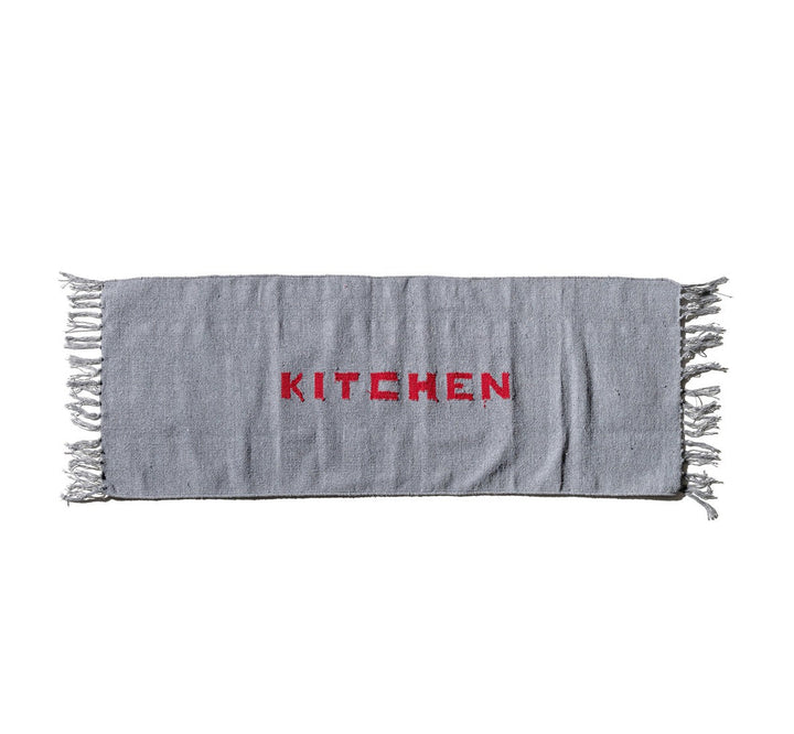 Handloomed Recycle Yarn Kitchen Mat By Puebco 303130 4