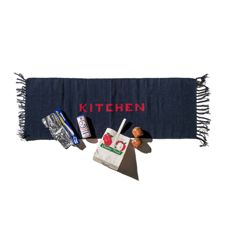 Handloomed Recycle Yarn Kitchen Mat By Puebco 303130 1