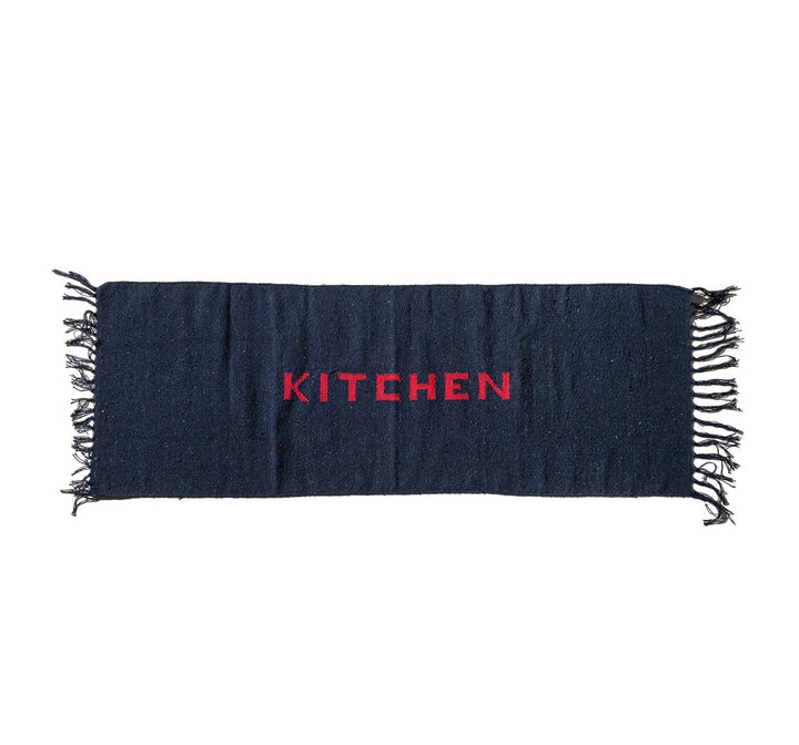 Handloomed Recycle Yarn Kitchen Mat By Puebco 303130 5