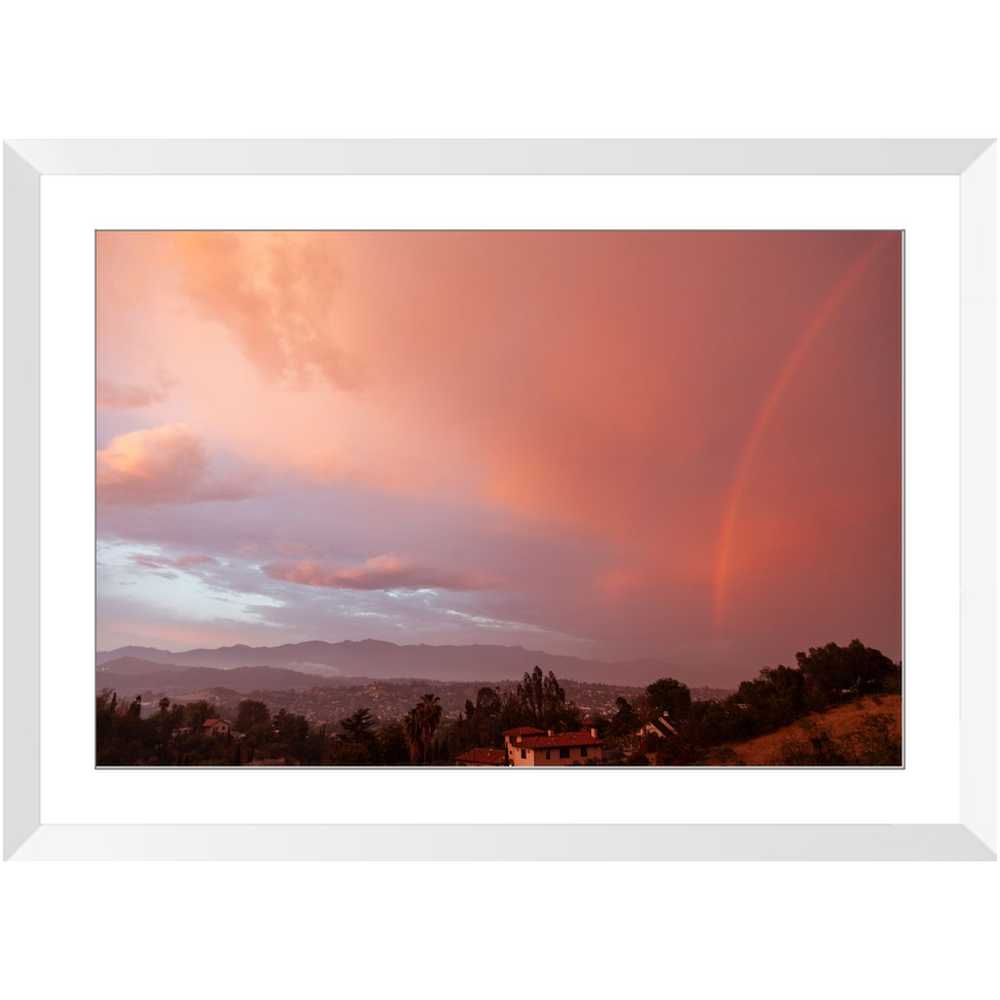 Pink Rainbow Framed Print 7