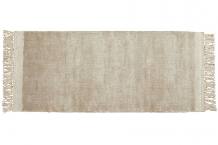 filuca shiny beige carpet w fringes by ladron dk 3