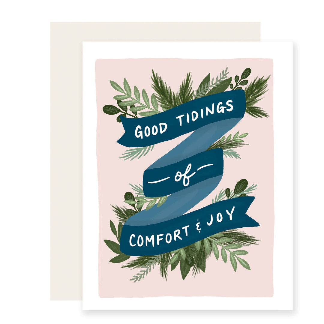 Good Tidings of Comfort & Joy (Blank Inside) card