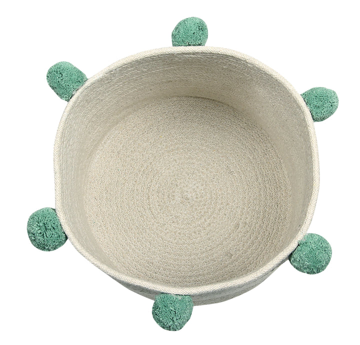 Bubbly Basket in Natural & Green design by Lorena Canals
