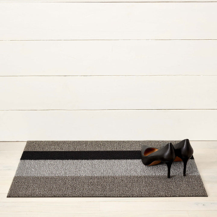 Bold Stripe Silver Black Shag Chilewich Chw 200126 004 2