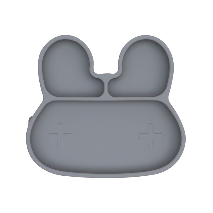 Bunny Stickie Plate Grey 1