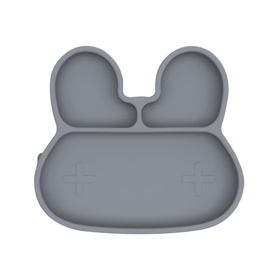 Bunny Stickie Plate Grey 1