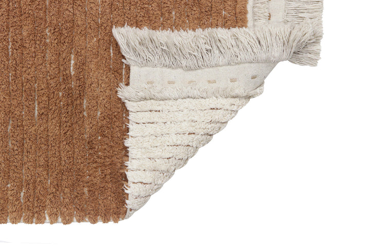 reversible duetto toffee washable rug by lorena canals c duet tof r 2
