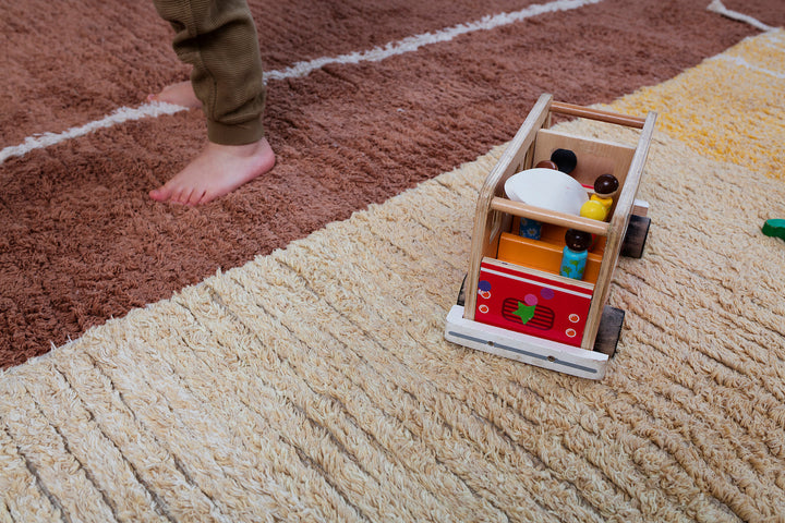 reversible duetto toffee washable rug by lorena canals c duet tof r 23