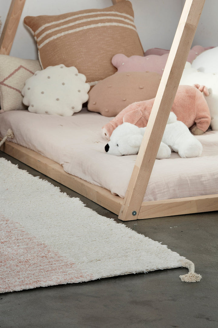 reversible gelato pink washable rug by lorena canals c gela pk s 11