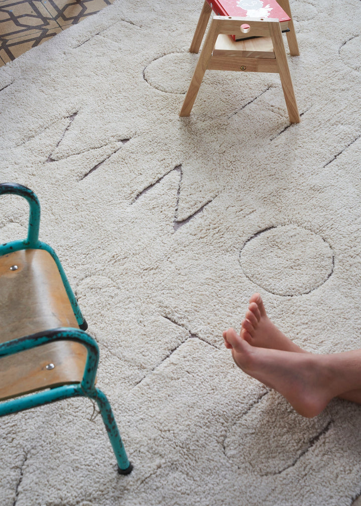rugcycled abc washable rug by lorena canals c ruc abc xs 28