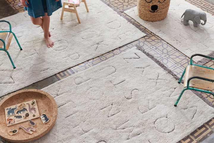 rugcycled abc washable rug by lorena canals c ruc abc xs 25