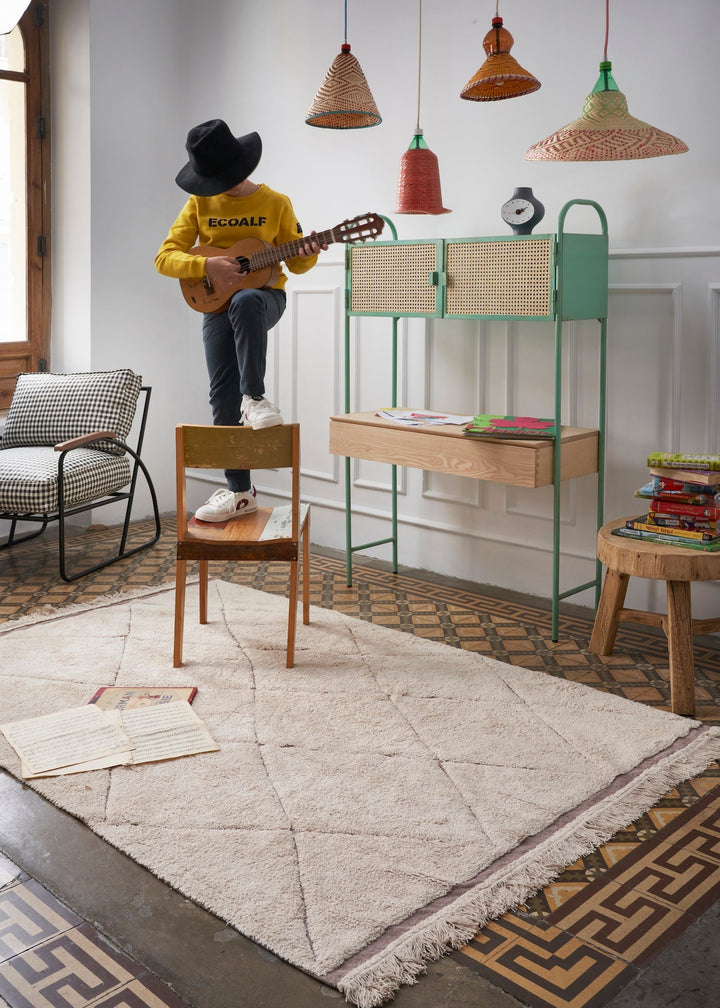 rugcycled bereber washable rug by lorena canals c ruc ber xs 24