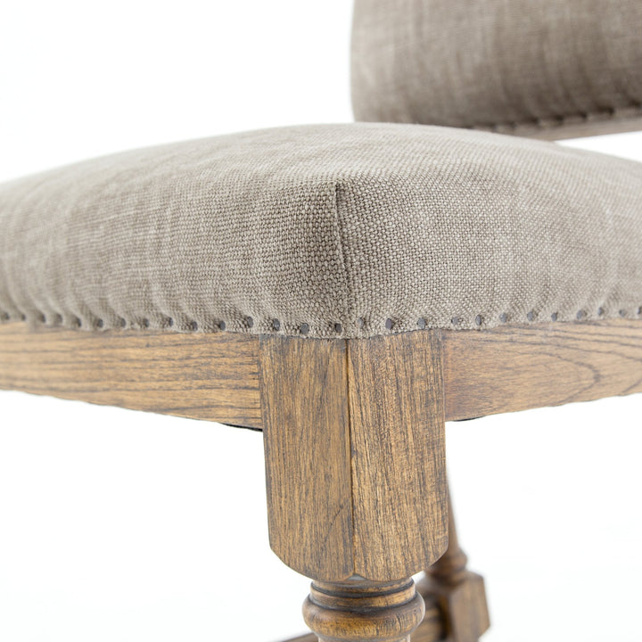 Jute Dining Chair In Taupe