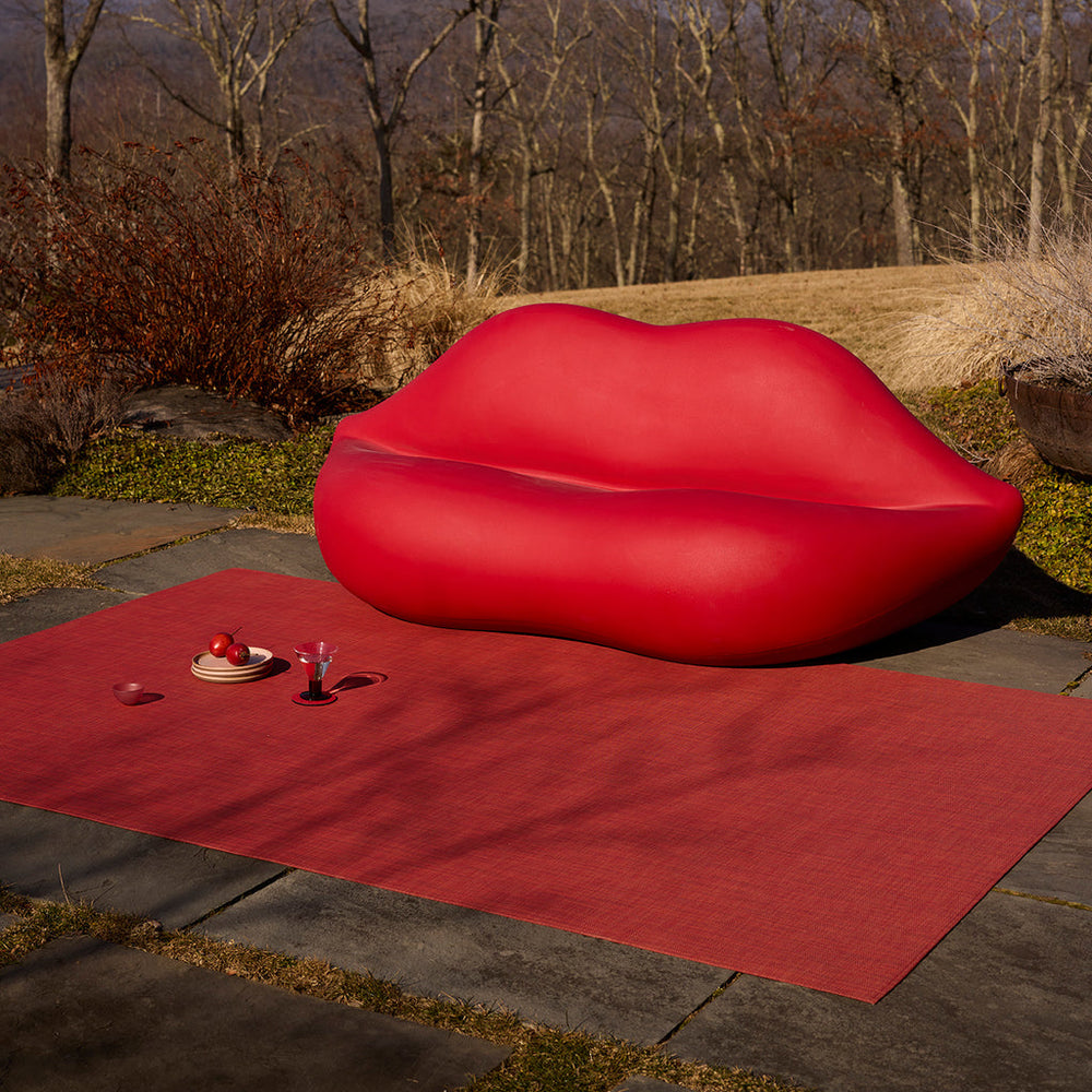 Mini Basketweave Scarlet Rug Chilewich Chw 200869 047 3