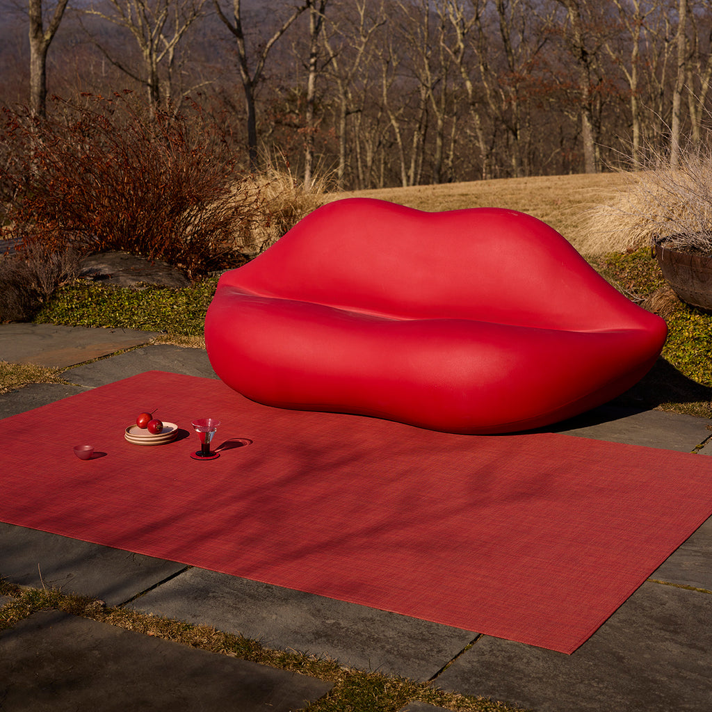 Mini Basketweave Scarlet Rug Chilewich Chw 200869 047 3