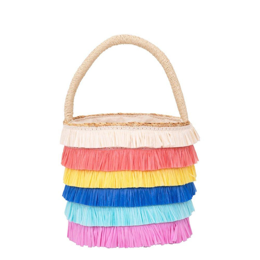 Raffia Fringed Woven Straw Bag By Meri Meri 1