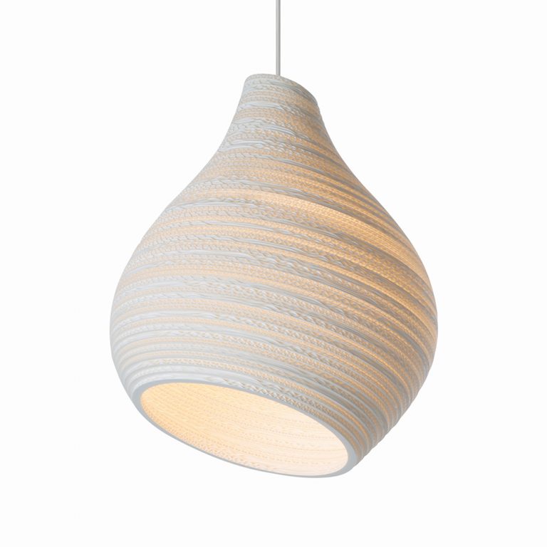 Hive Scraplight Pendant White in Various Sizes