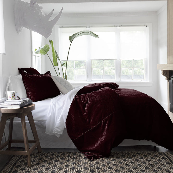 Juno Velvet Bordeaux Bedding 6
