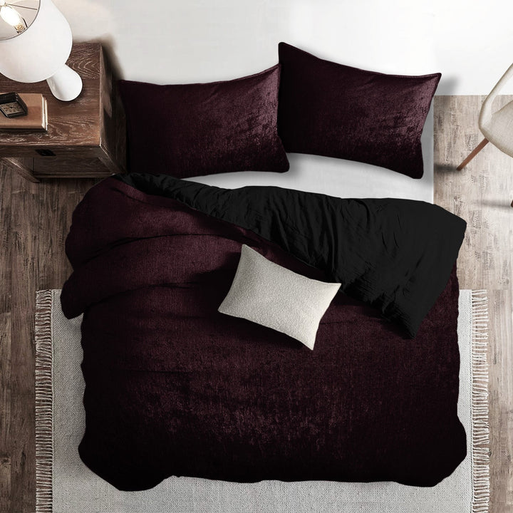 Juno Velvet Bordeaux Bedding 5