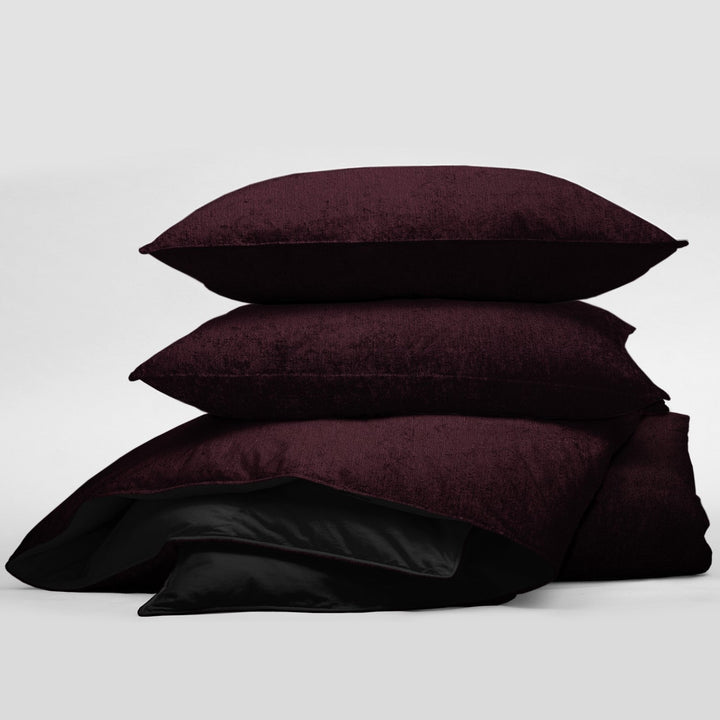 Juno Velvet Bordeaux Bedding 3