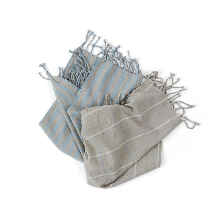 Gobi Tea Towel 2 Pcs Pack Tourmaline Grey 2