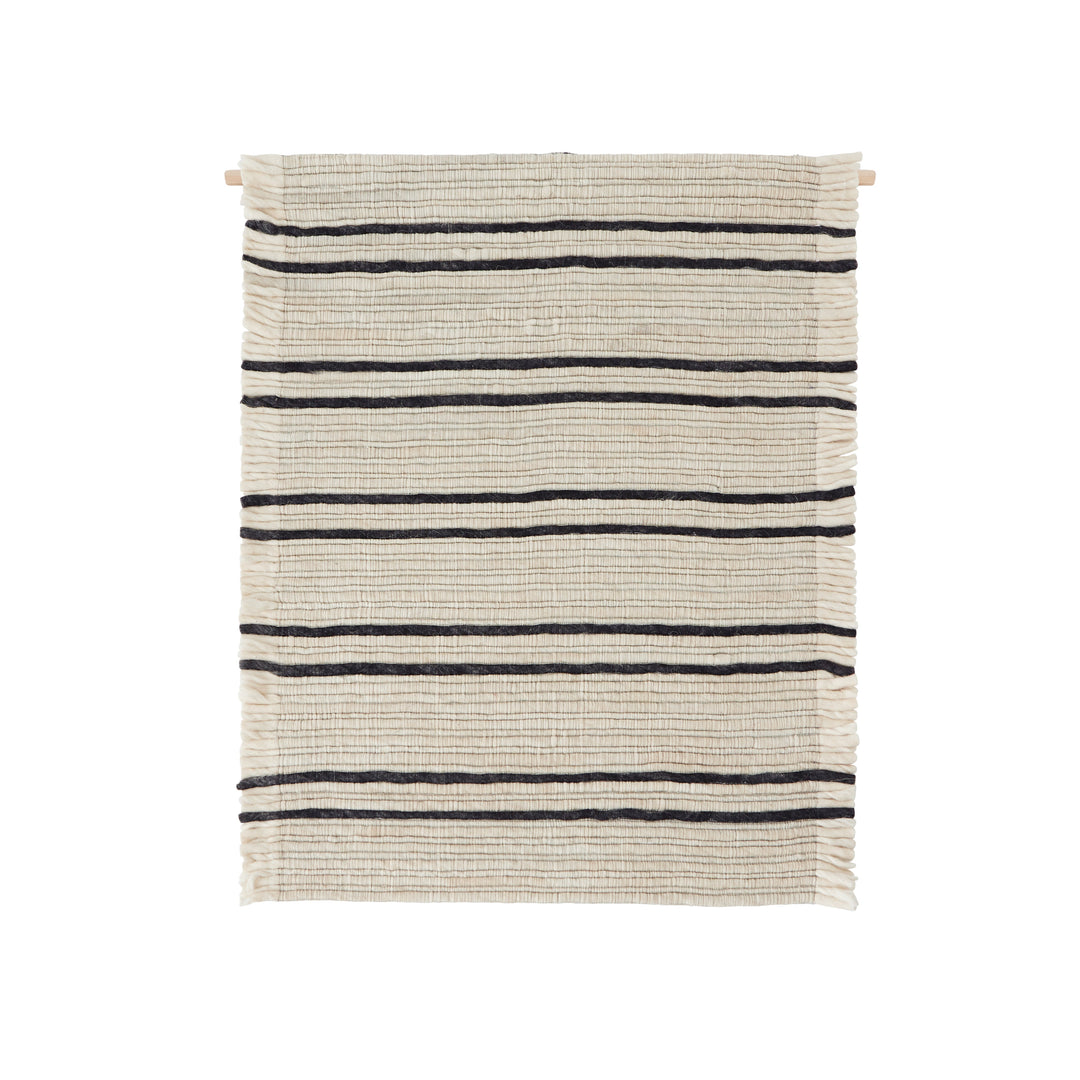 Putki Wall Rug Offwhite Black By Oyoy L300401 1
