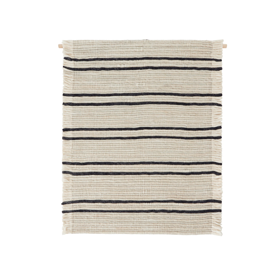 Putki Wall Rug Offwhite Black By Oyoy L300401 1