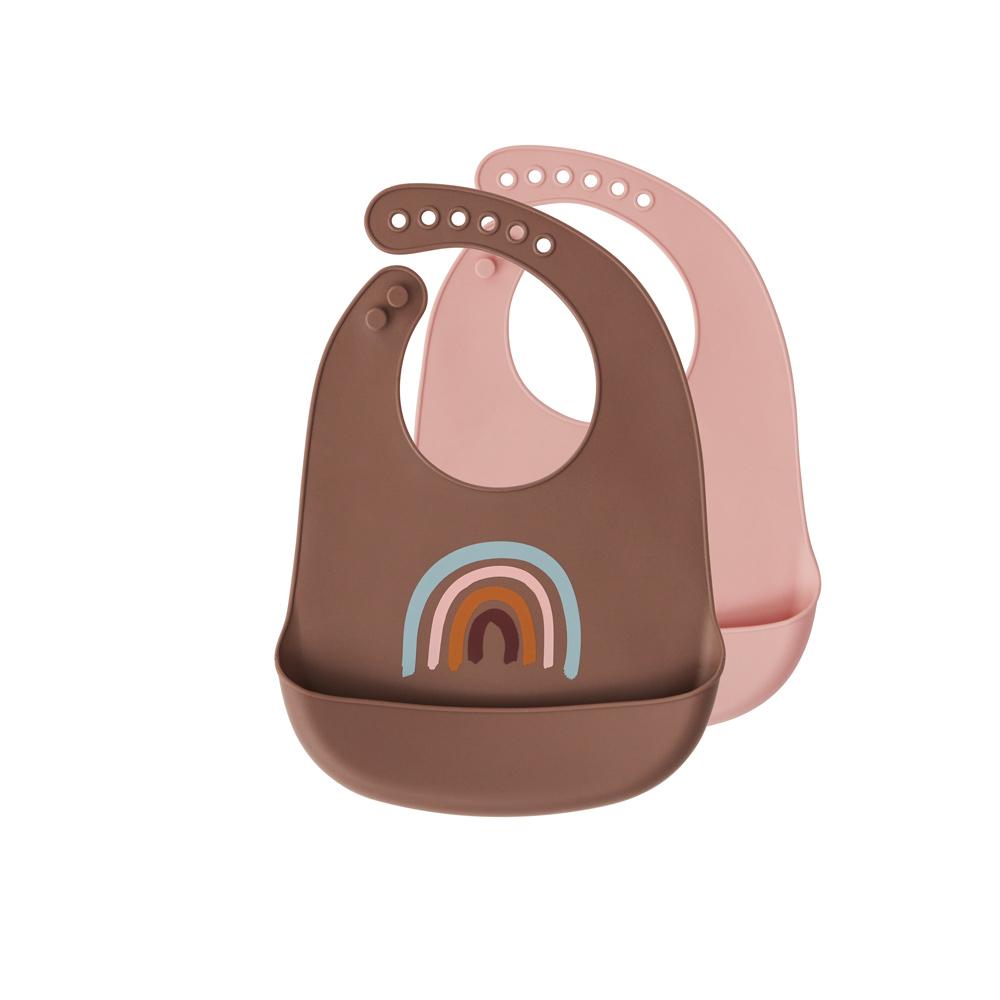 Bib Rainbow Set Of 2 Brown 1