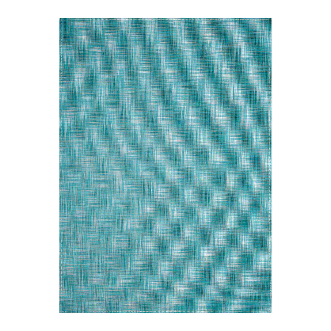 Mini Basketweave Turquoise Rug Chilewich Chw 200869 019 1