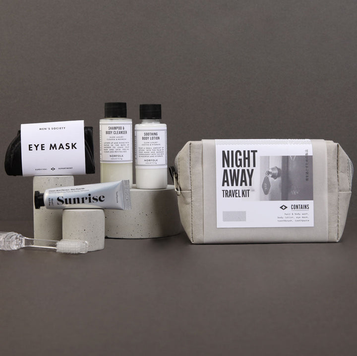 night away travel kit design by mens society 3