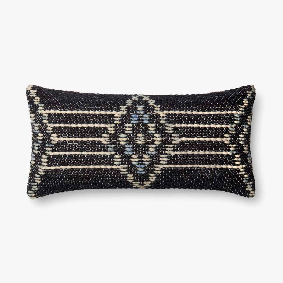 Ed Pillow In Navy Multi By Ellen Degeneres For Loloi Open Box 1