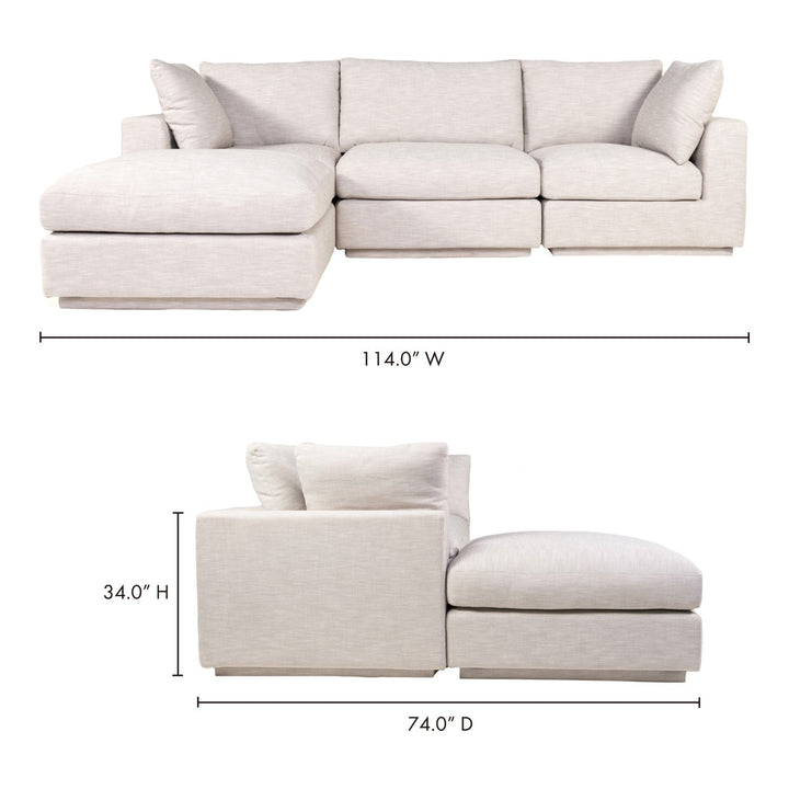 Justin Lounge Modular Sectional Taupe 6