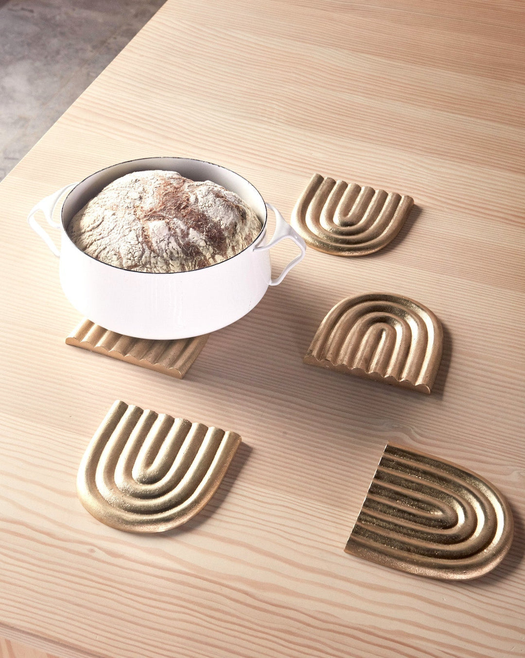 rainbow trivet solid brass 3